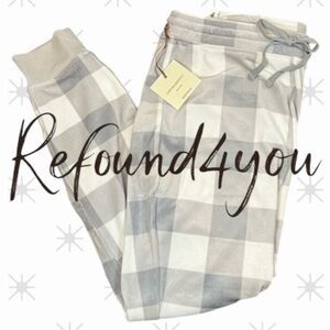 Cynthia Rowley - ‘Gray/White Plaid’ lounge pants. SZ: S,M,L,XL NWT